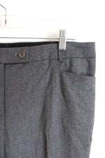 NEW Talbots Gray Wool Stretch Signature Straight Lined Pants | 14