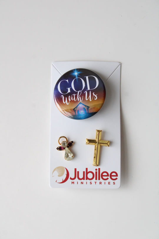 Set Of 3 Christian Motif Pins