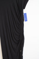NEW Apt. 9 Black Ruched Side Knit Maxi Dress | S