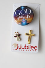 Set Of 3 Christian Motif Pins