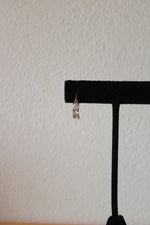 Sterling Silver Clear Stone Mini Hoops