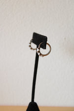 Sterling Silver Clear Stone Mini Hoops