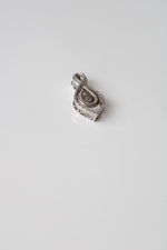 Dancing Stone 14K White Gold Infinity Necklace Pendant