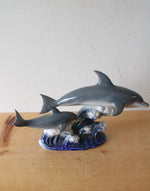 Lladro #6470 "A Swimming Lesson" Dolphin Porcelain Figurine