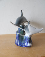 Lladro #6470 "A Swimming Lesson" Dolphin Porcelain Figurine