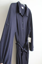 NEW LuLaRoe Ellie Navy Button Down Dress | 2XL