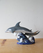 Lladro #6470 "A Swimming Lesson" Dolphin Porcelain Figurine
