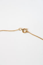 Gold Coated Sterling Silver Clear & Red Stone Pendant Necklace