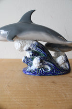 Lladro #6470 "A Swimming Lesson" Dolphin Porcelain Figurine