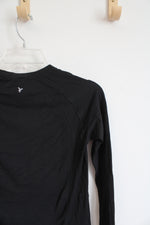 Old Navy Active Seamless Go-Dry Black Long Sleeved Athletic Shirt | S