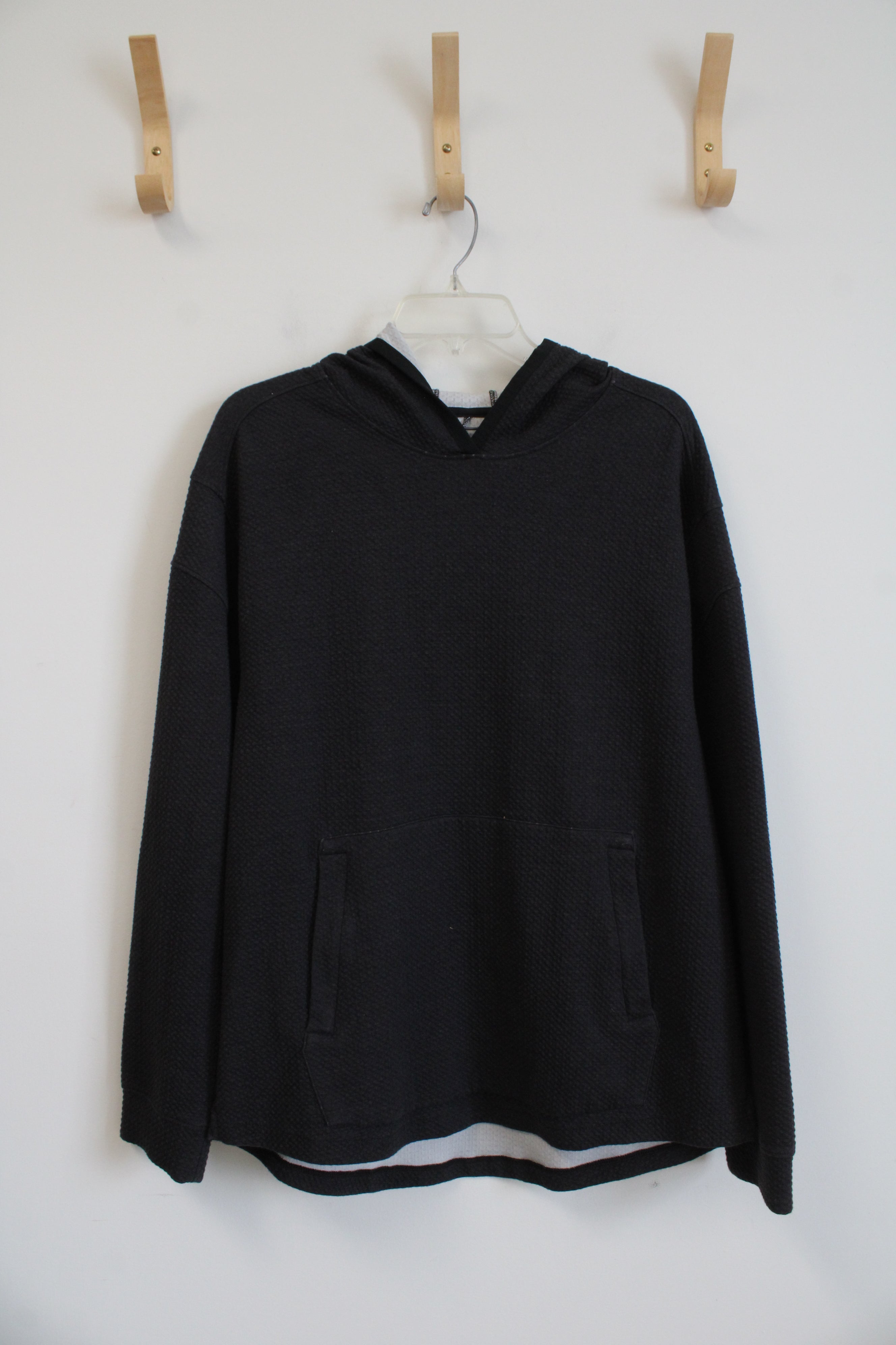 All In Motion Gray Textured Hoodie | L