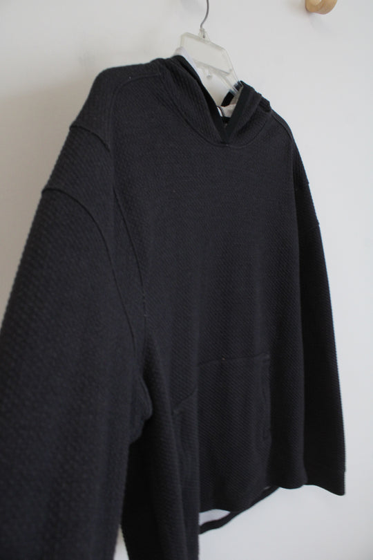 All In Motion Gray Textured Hoodie | L