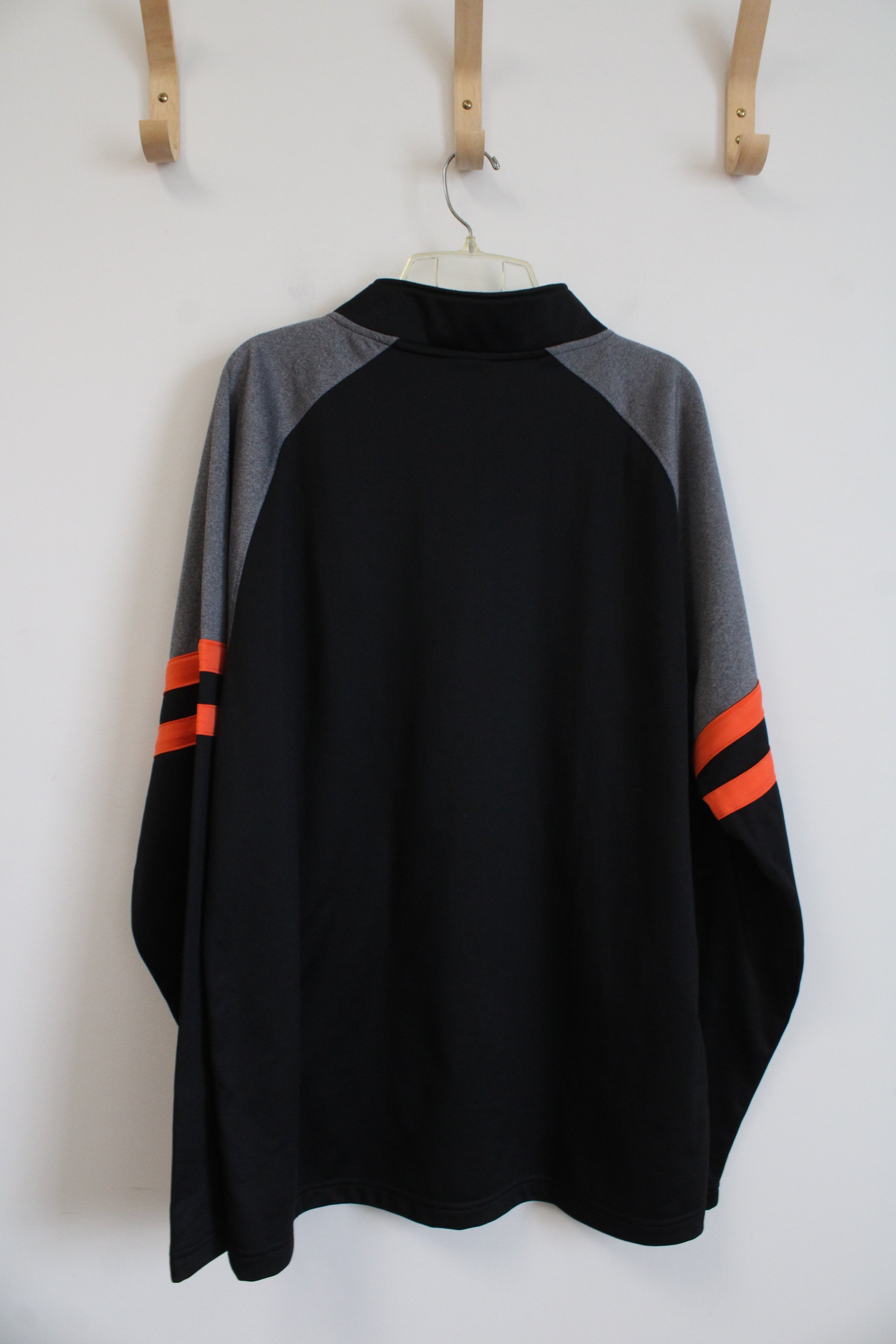 NHL Gray Black & Orange Pittsburgh Pirates 1/4 Zip Sweatshirt | XL