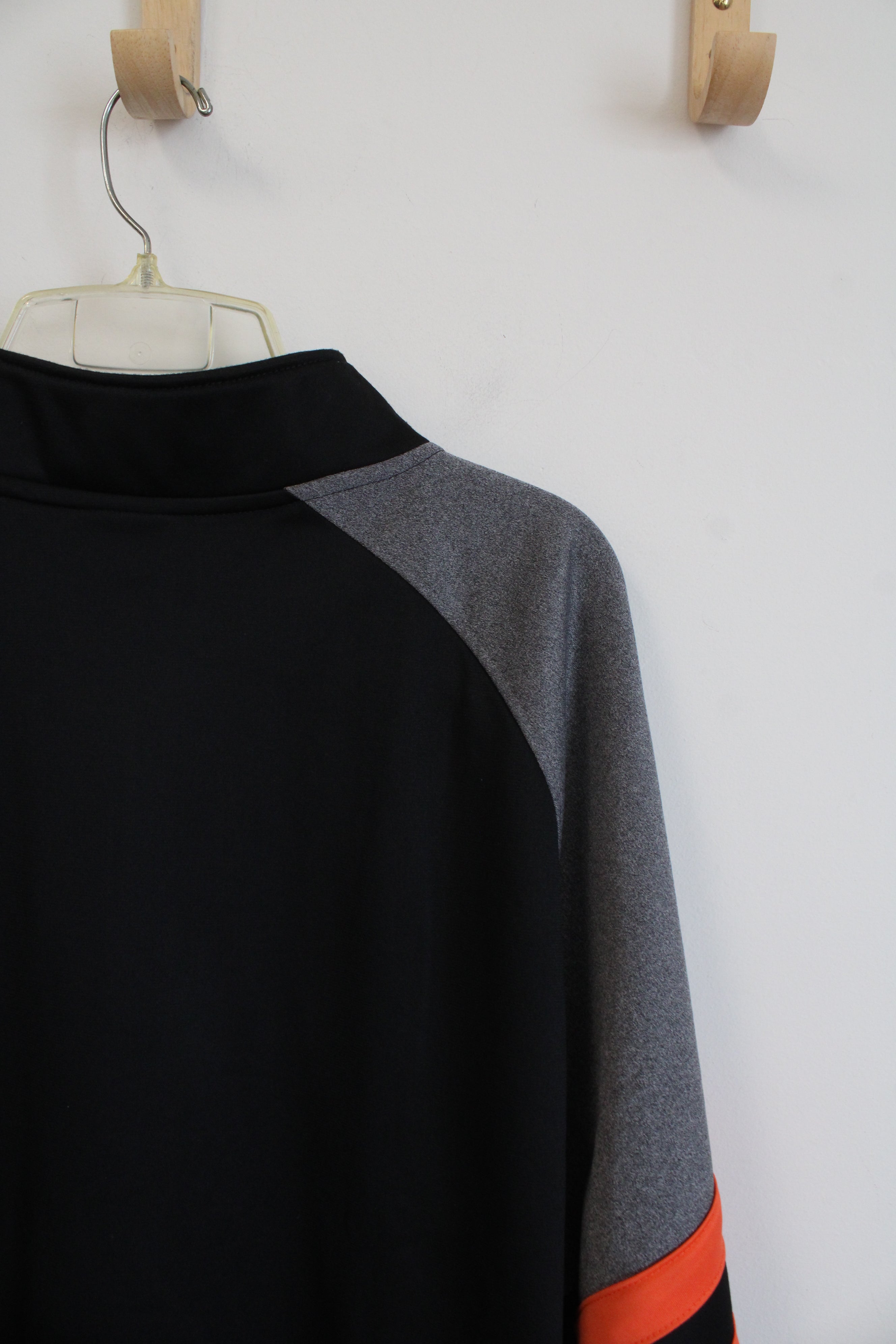 NHL Gray Black & Orange Pittsburgh Pirates 1/4 Zip Sweatshirt | XL