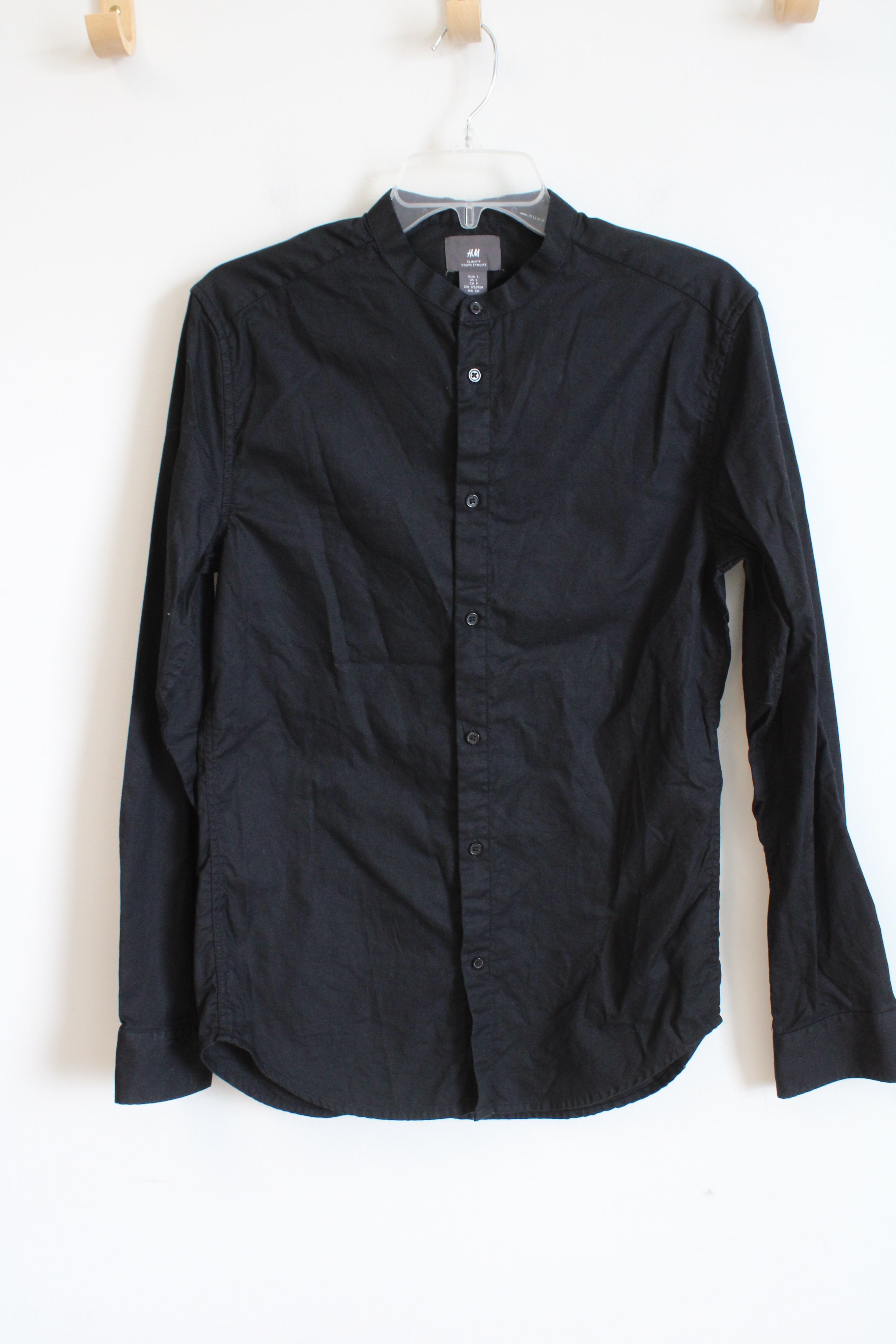 H&M Slim Fit Black Button Down Shirt | S