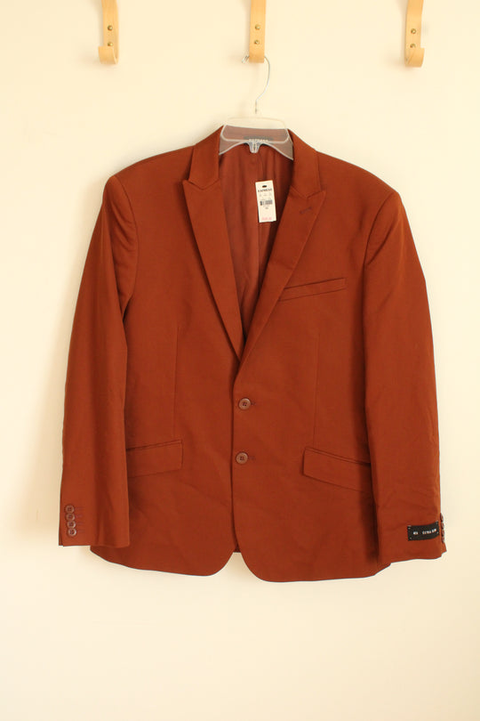 Express Burnt Orange Suit Jacket Blazer | L