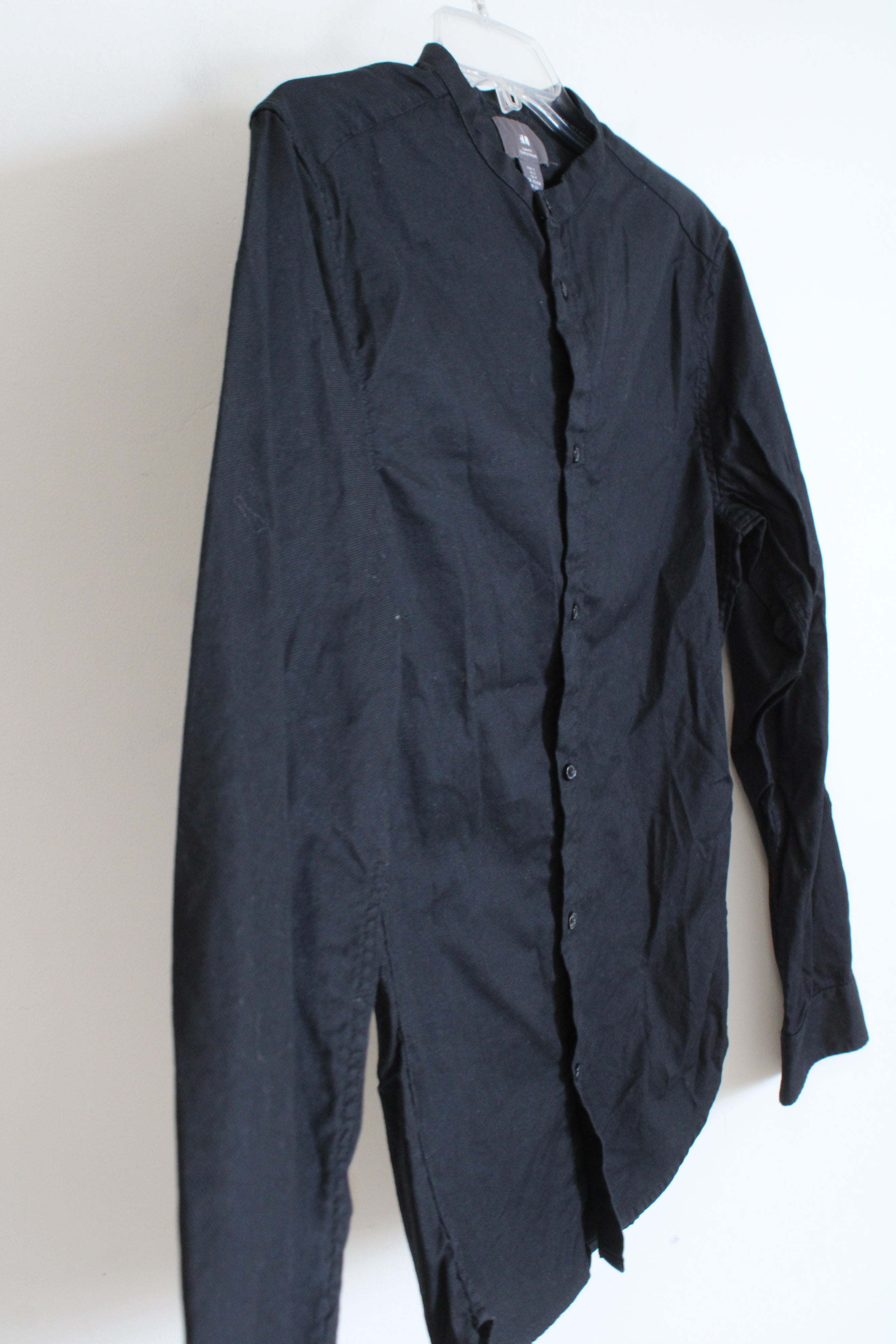 H&M Slim Fit Black Button Down Shirt | S