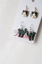 Cat Dangle Earrings | Set Of 2