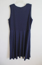 NEW LuLaRoe Nicki Navy & White Anchor Sleeveless Dress | 3XL