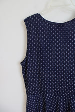 NEW LuLaRoe Nicki Navy & White Anchor Sleeveless Dress | 3XL