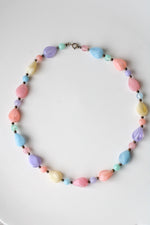 Pastel Plastic Beaded Necklace