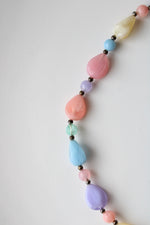 Pastel Plastic Beaded Necklace