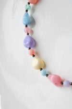 Pastel Plastic Beaded Necklace
