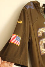 NFL Army Green and Camo Eagles #27 Jenkins Jersey | M