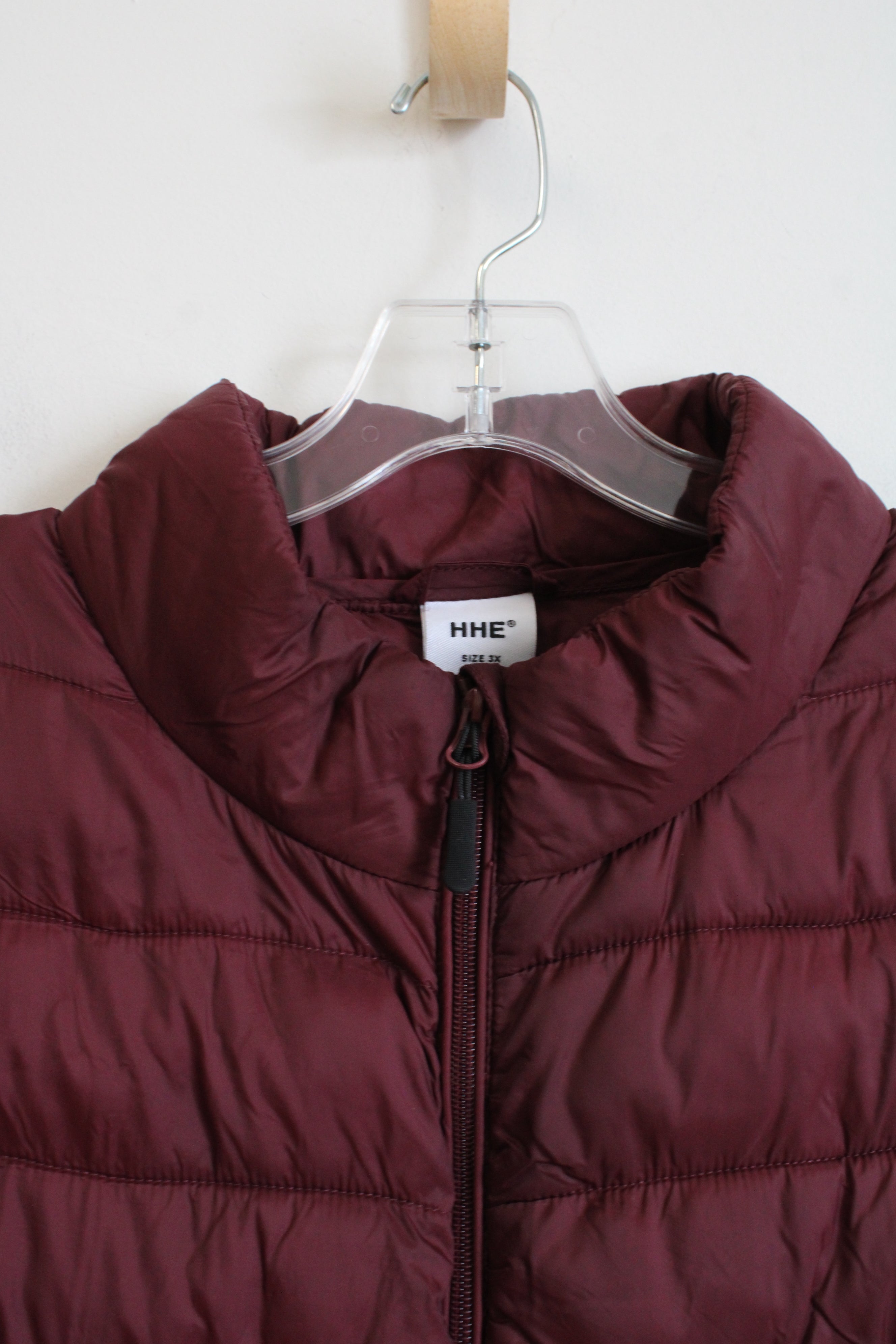 HHE Maroon Puffer Vest | 3X