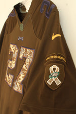 NFL Army Green and Camo Eagles #27 Jenkins Jersey | M