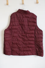 HHE Maroon Puffer Vest | 3X