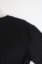 Quince Black Heavyweight Crewneck Sweatshirt | M