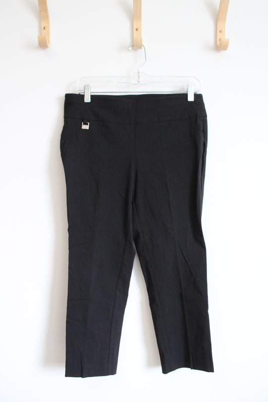 Rafaella Comfort Black Capri Pants | 8