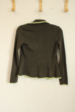 By Artisan Green Knit Silk Blend Cardigan | S