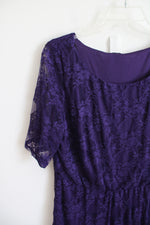 NEW Wrapper Purple Lace Dress | 2X