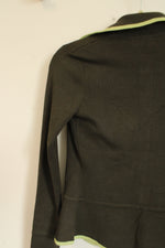 By Artisan Green Knit Silk Blend Cardigan | S