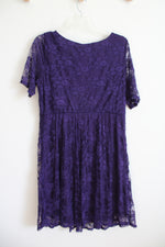 NEW Wrapper Purple Lace Dress | 2X