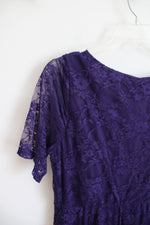 NEW Wrapper Purple Lace Dress | 2X