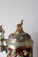 The Franklin Mint The Official 10-Point Buck Sportsman's Tankard By Rick Fields Beer Stein