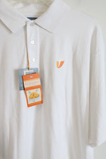 NEW E.V. Run Golf Eversole Run White Polo Shirt | L