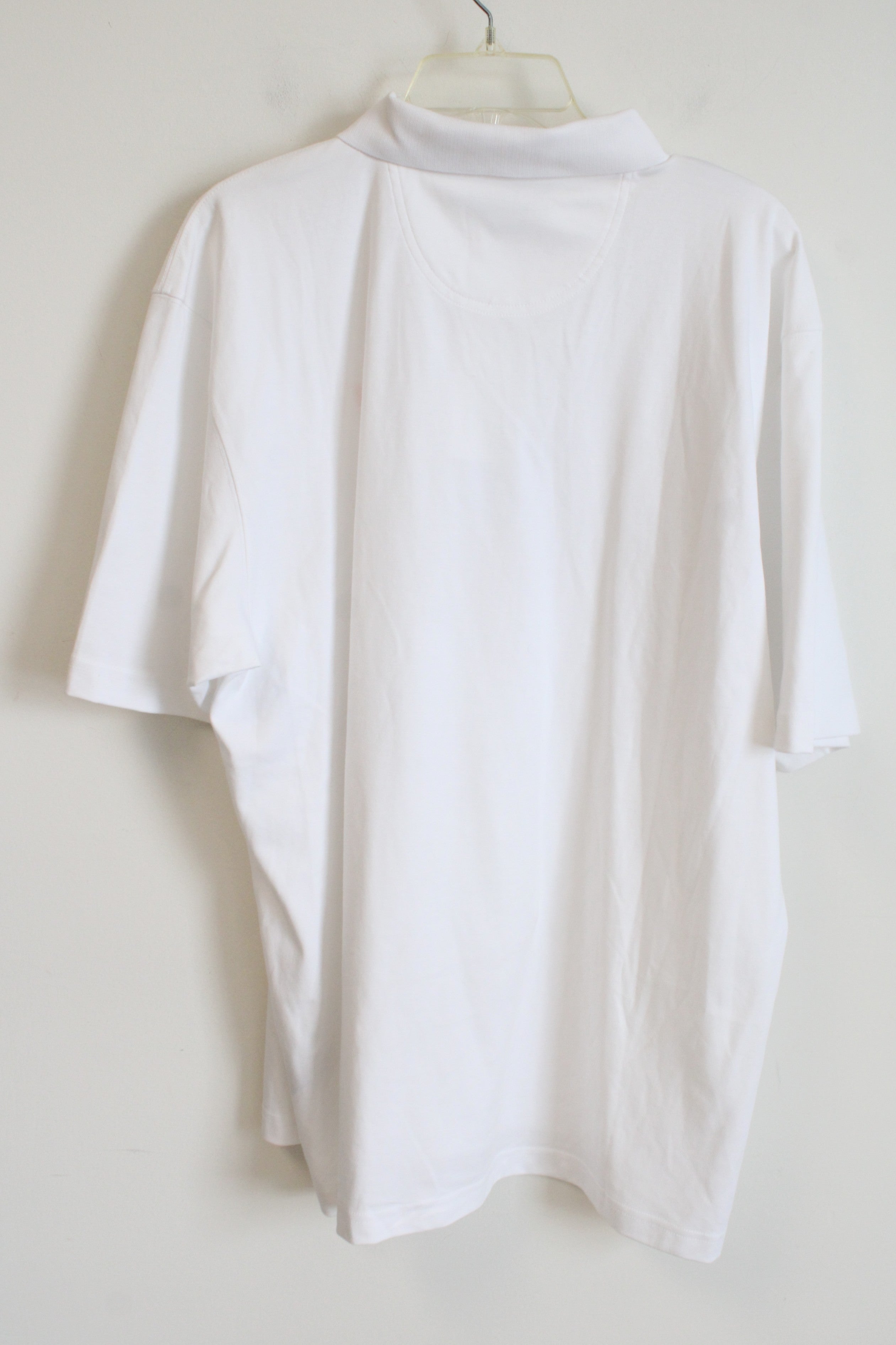 NEW E.V. Run Golf Eversole Run White Polo Shirt | L