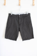 Hawkings McGill Dark Green Tailored Fit Cut Off Shorts | 31