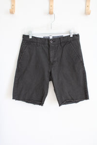 Hawkings McGill Dark Green Tailored Fit Cut Off Shorts | 31