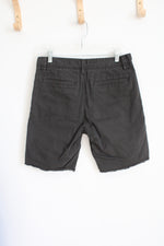 Hawkings McGill Dark Green Tailored Fit Cut Off Shorts | 31
