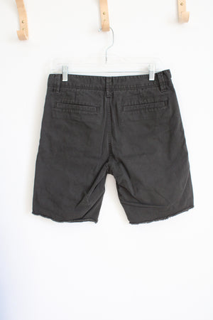 Hawkings McGill Dark Green Tailored Fit Cut Off Shorts | 31