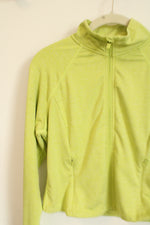 Danskin Lime Green Crop Zip Up Light Jacket | XS