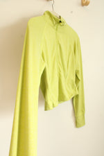 Danskin Lime Green Crop Zip Up Light Jacket | XS