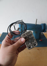 Vintage Blue Small Battery Operated Sewing Machine