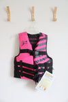 NEW Airhead Black & Pink Striped Life Vest | XS