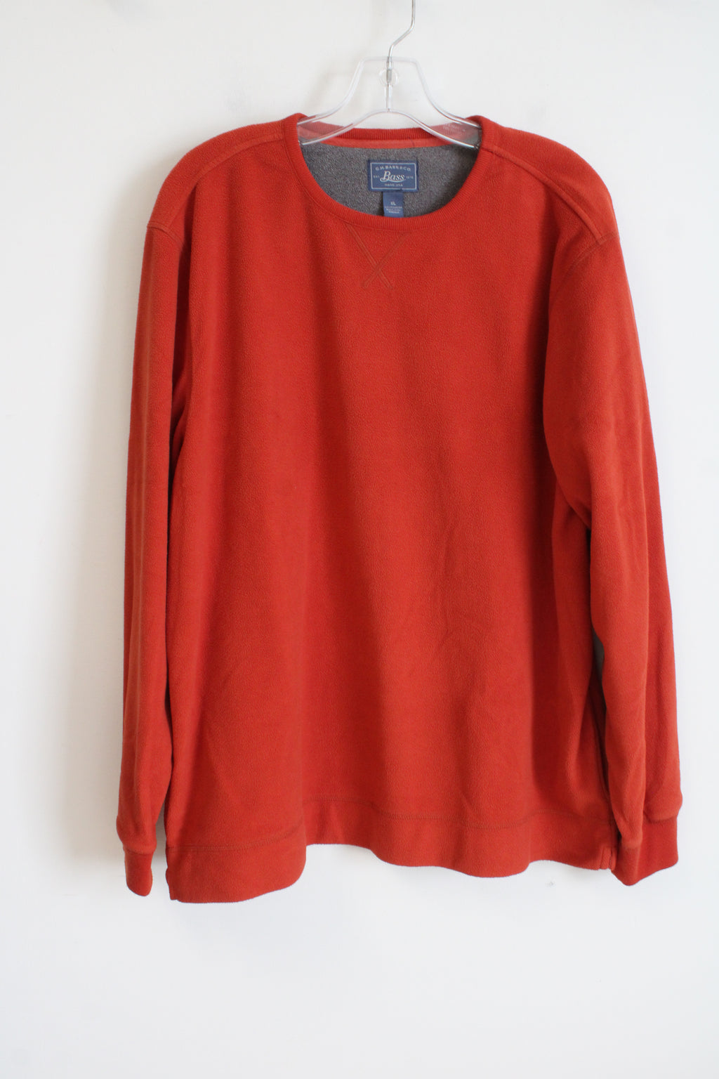 G.H. Bass & Co. Orange Fleece Long Sleeved Shirt | XL